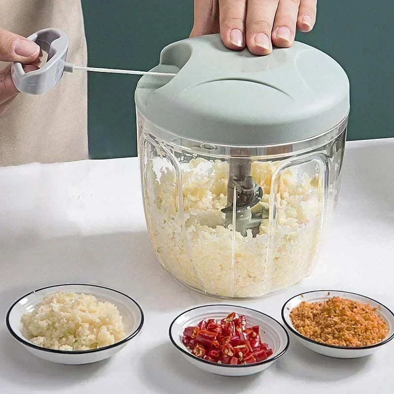 Kitchen Householde Manual Garlic Press Multi-function Grinding Chopper Food Vegetables Cutter Meat Kitchen Gadgets Masher Tool